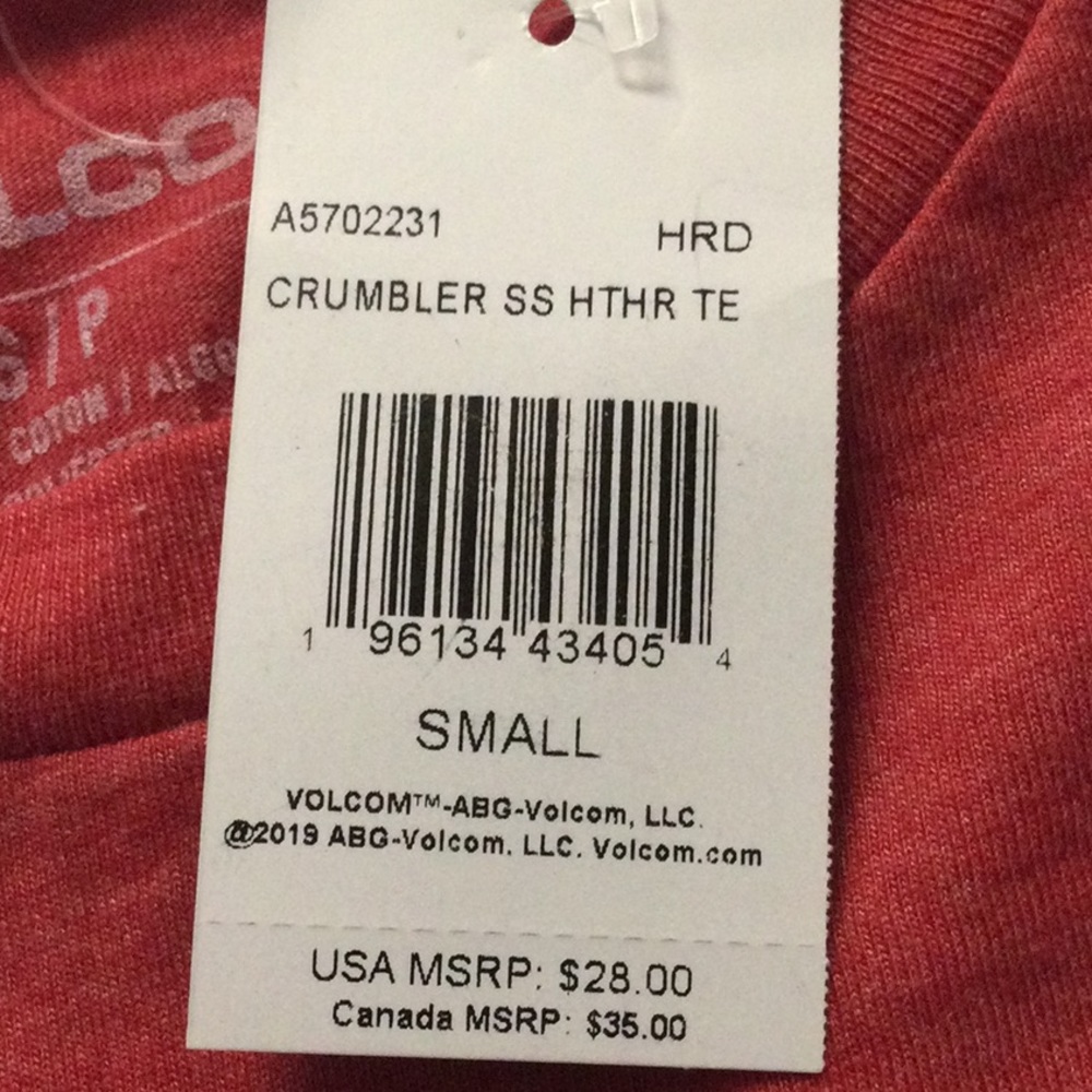 Volcom- red Tshirt - Picture 6 of 6